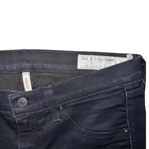Rag & Bone Leggings Skinny Dark Wash Women's 28 - Picture 5 of 6